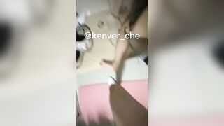 體育生『壹』kenver_che剛打完球回來 小女友就開始發情了-沙發後入