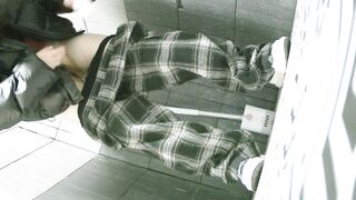 【廁拍】極品黑絲 白虎逼-06