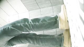 【廁拍】極品黑絲 白虎逼-10
