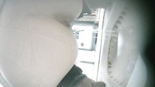 【廁拍】極品黑絲 白虎逼-10