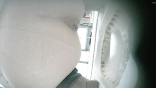 【廁拍】極品黑絲 白虎逼-10