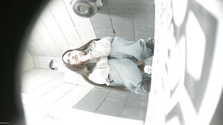 【廁拍】極品黑絲 白虎逼-12