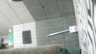 【廁拍】極品黑絲 白虎逼-14