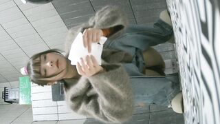 【廁拍】極品黑絲 白虎逼-14