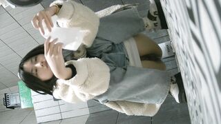 【廁拍】極品黑絲 白虎逼-16