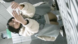 【廁拍】極品黑絲 白虎逼-16