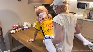 台灣cherrycat1108（櫻桃貓）蘿莉美少女淫蕩性愛女大學生勤工儉學送外賣