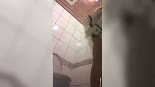 快餐店女廁偷拍小姐姐方便-10